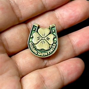 🖤Vtg GOLDEN GATE FIELDS Horse show lapel pin